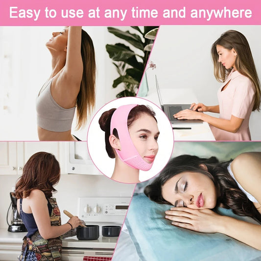 HMsmart® V-Line Face Slimming Mask | Double Chin Reducer |Jawline Lifting Strap for Women & Children - HMsmart