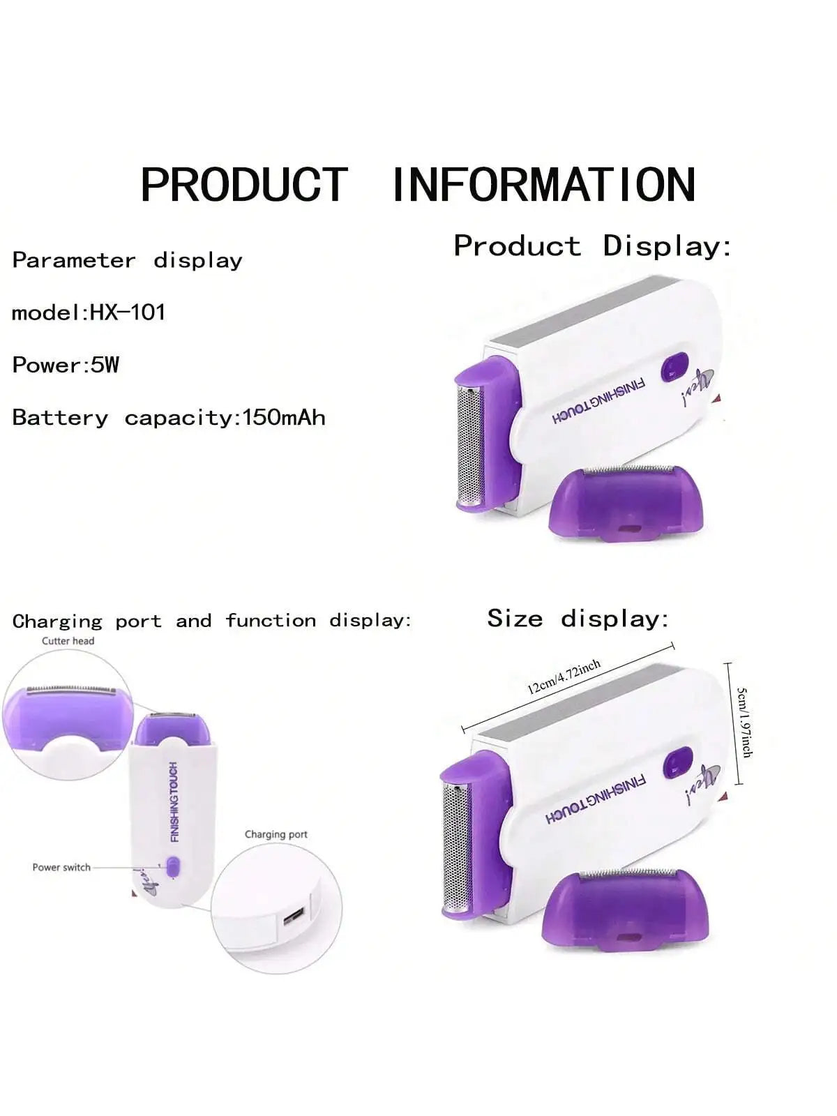 HMsmart® Finishing Touch Ladies Laser| Hair Removal Shaver in Pakistan - HMsmart