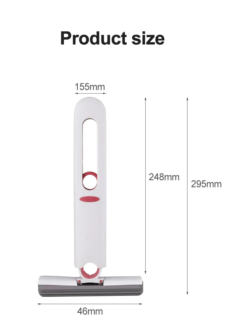 HMsmart® Mini Portable Mop| Mini Portable Self-Squeeze Mop - HMsmart