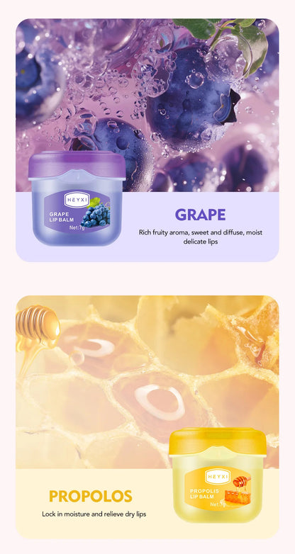 HMsmart® Fruit Lip Balm Set | Moisturizing Lip Mask for Dry, Cracked Lips - HMsmart