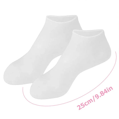 HMsmart® Silicone Moisturizing Gel Sock 1 Pair| Silicone Moisturizing Gel Gloves best Quality