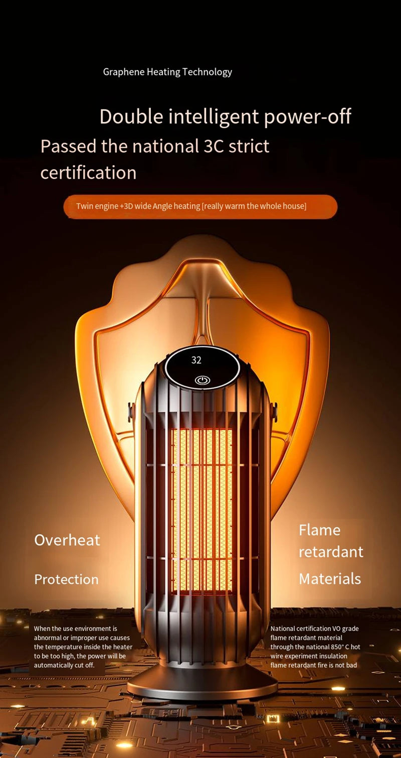 HMsmart® Handy Heater in Pakistan | Mini Electric Fan Heater - HMsmart