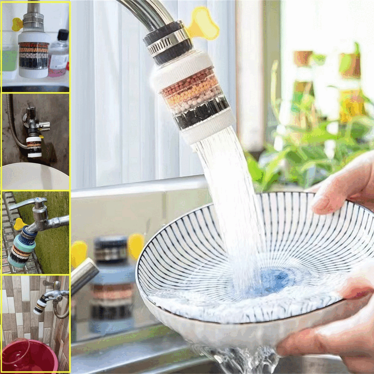 HMsmart® 6-Layer Faucet Filter |Cleaner Water Instantly - HMsmart