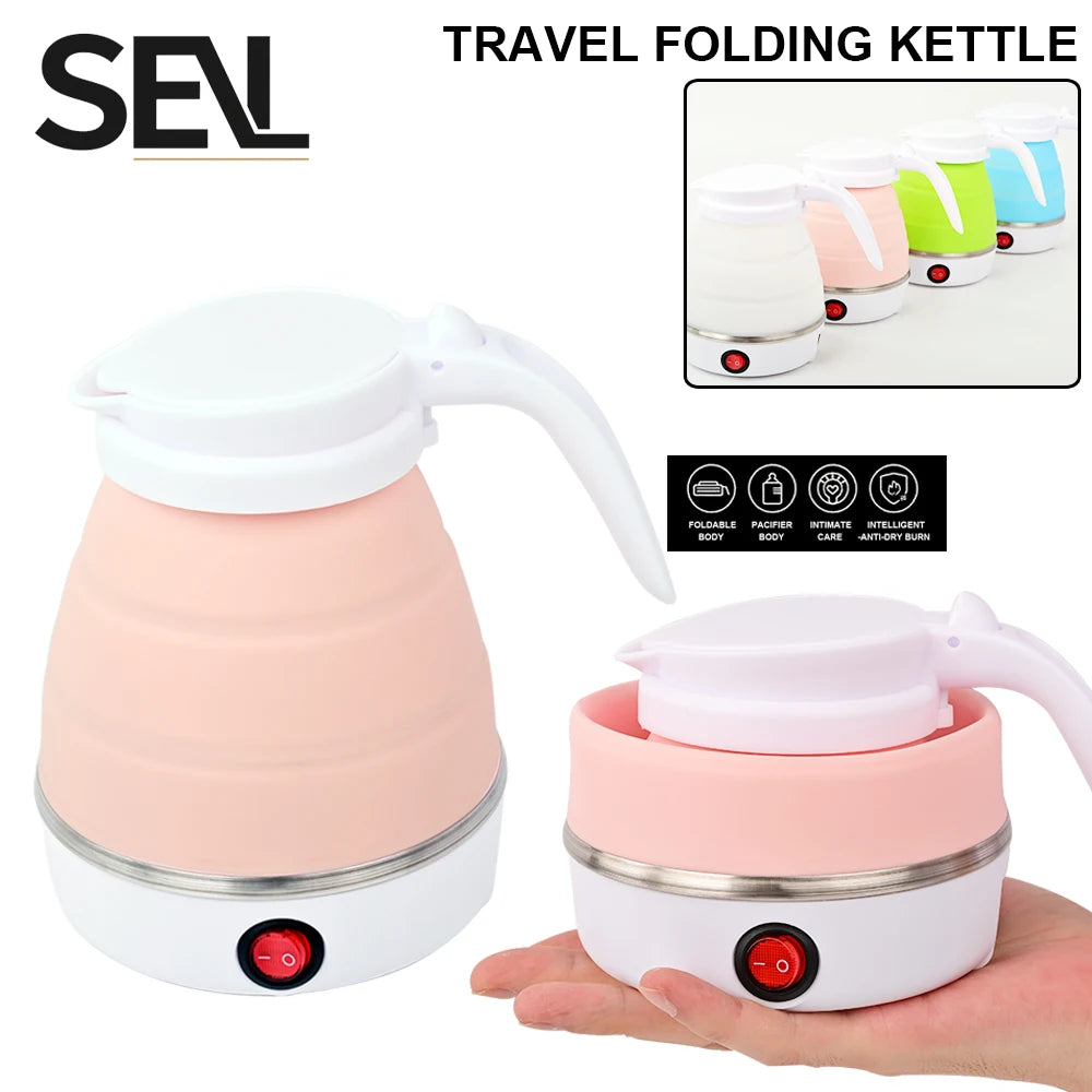 HMsmart® 1L Foldable Travel Electric Kettle | Portable 600W Smart Kettle for Tea & Coffee - HMsmart