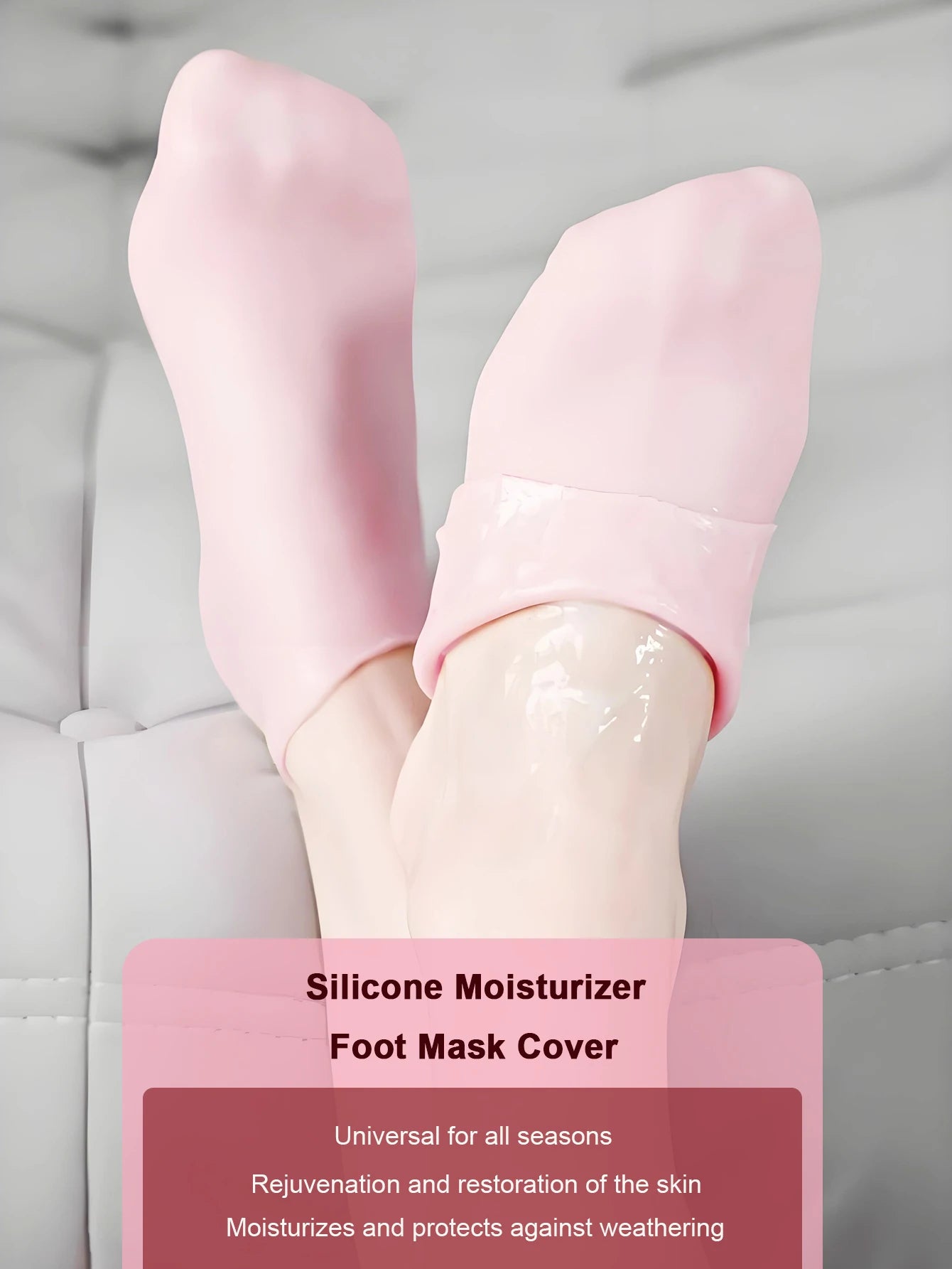 HMsmart® Silicone Moisturizing Gel Sock 1 Pair| Silicone Moisturizing Gel Gloves best Quality
