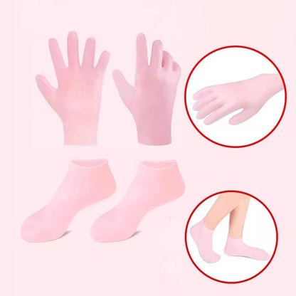 HMsmart® Silicone Moisturizing Gel Sock 1 Pair| Silicone Moisturizing Gel Gloves best Quality