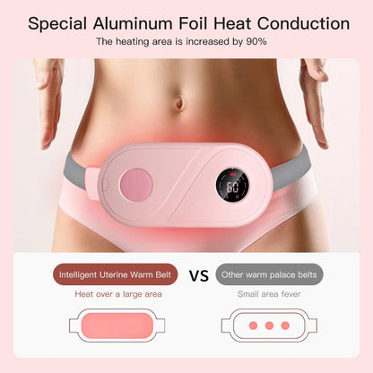 HMsmart® Period Cramp Relief Belt | Instant Heat | Vibration Therapy