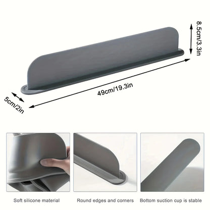 HMsmart® Silicone Kitchen Sink Splash Guard | Waterproof Soft Sink Baffle Protector