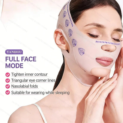 HMsmart® V-Line Face Slimming Mask | Double Chin Reducer |Jawline Lifting Strap for Women & Children - HMsmart
