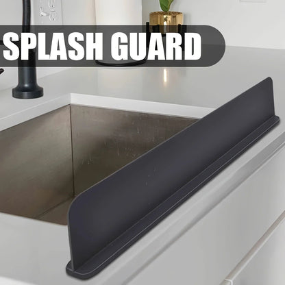 HMsmart® Silicone Kitchen Sink Splash Guard | Waterproof Soft Sink Baffle Protector