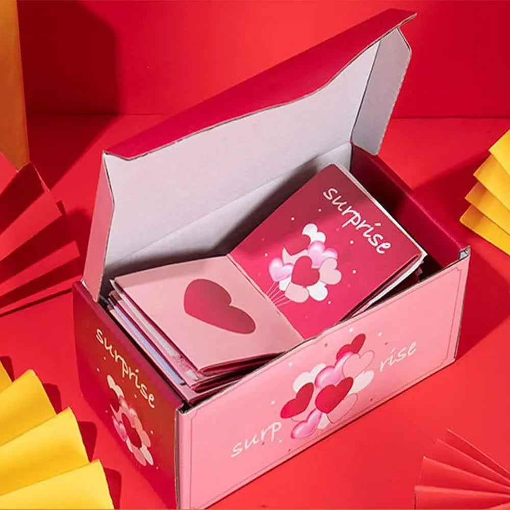 OneVender®Surprise Flying Gift Box with Explosion Cards | Unique Personalized Gift - OneVender