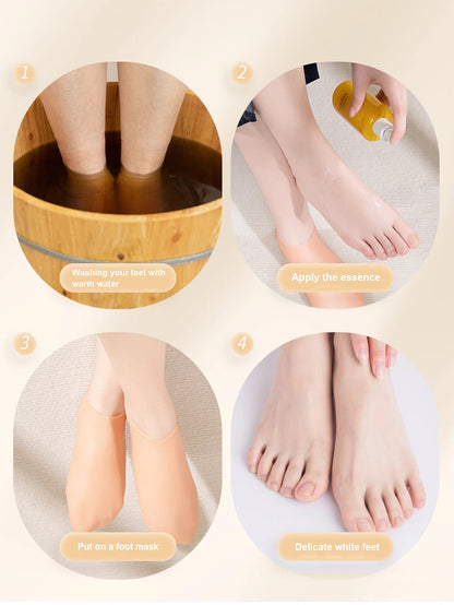 HMsmart® Silicone Moisturizing Gel Sock 1 Pair| Silicone Moisturizing Gel Gloves best Quality