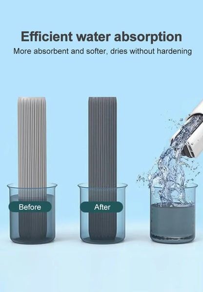 HMsmart® Mini Portable Mop| Mini Portable Self-Squeeze Mop