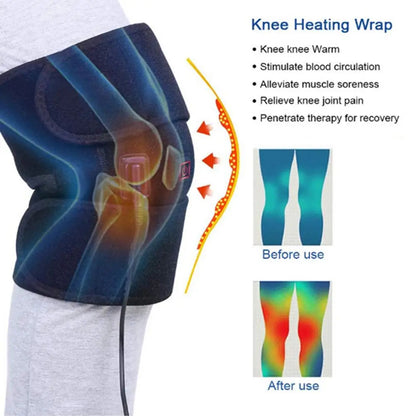 HMsmart® Smart Knee Massager with Infrared Heat | Electric Heated Knee Brace - HMsmart