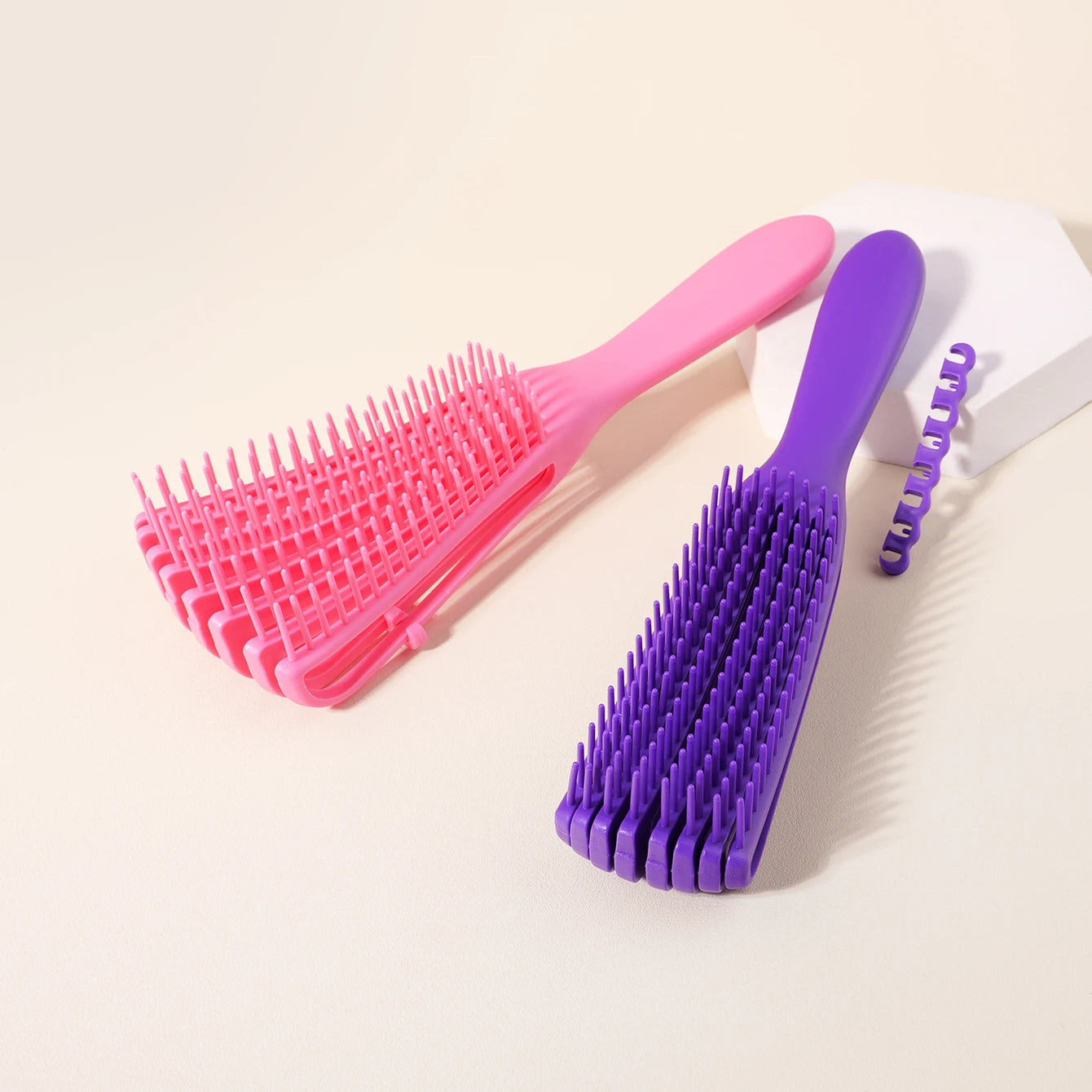 Stylish Curly Hair Brush | Detangling Massage Comb for Wet & Dry Hair - HMsmart.shop