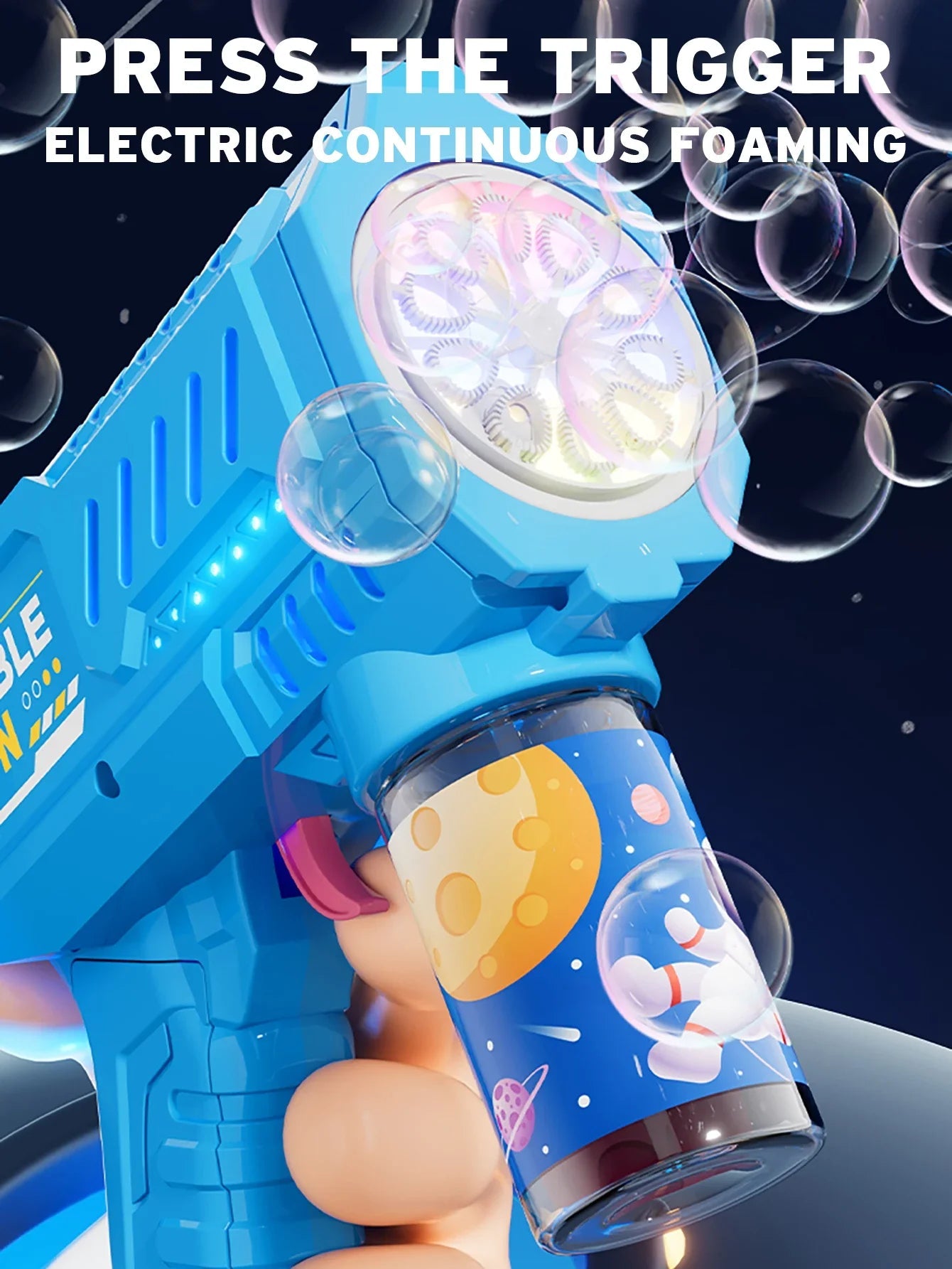 Fully Automatic Bubble Gun | Rocket Bubble Machine - HMsmart.shop