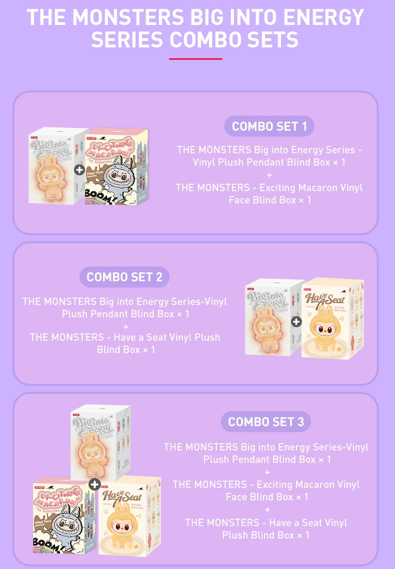 “POP MART Labubu The Monsters – Big into Energy Series | Mystery Box Anime Vinyl Plush Pendant Toy” - HMsmart.shop