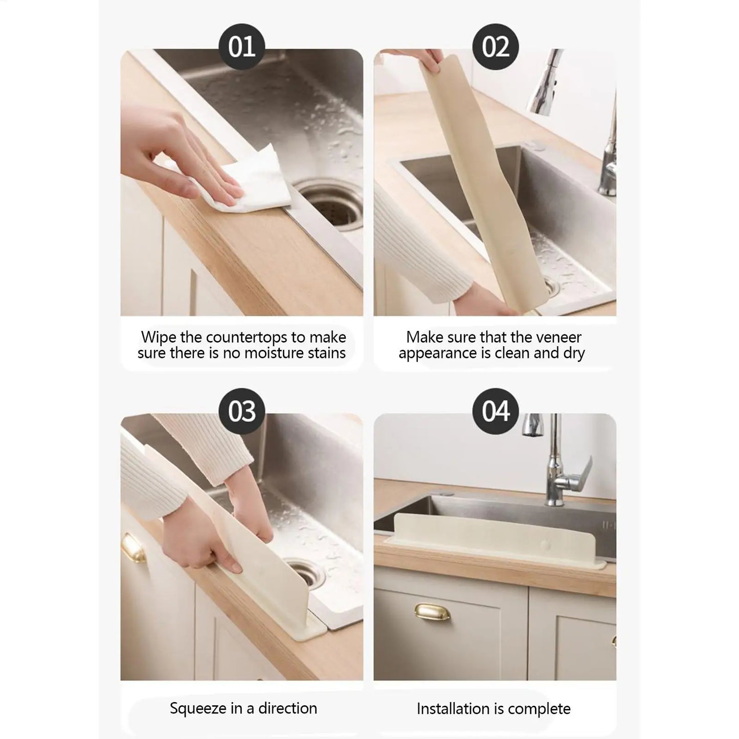 HMsmart® Silicone Sink Splash Guard |No More Water Mess - HMsmart