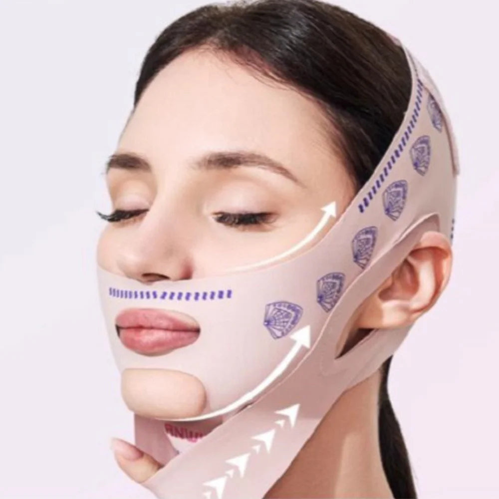 HMsmart® V-Line Face Slimming Mask | Double Chin Reducer |Jawline Lifting Strap for Women & Children - HMsmart