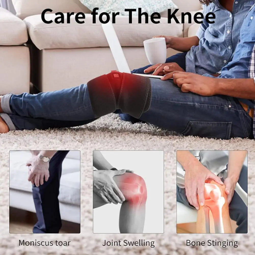 HMsmart® Smart Knee Massager with Infrared Heat | Electric Heated Knee Brace - HMsmart
