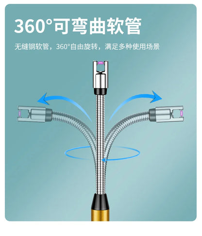 HMsmart® USB‑C Plasma Arc Lighter | Windproof Electric Rechargeable Lighter for BBQ, Candles & Stove - HMsmart