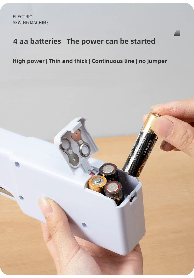 HMsmart® Handy Portable Electric Mini Sewing Machine | Quick Stitch Handheld Sewer - HMsmart