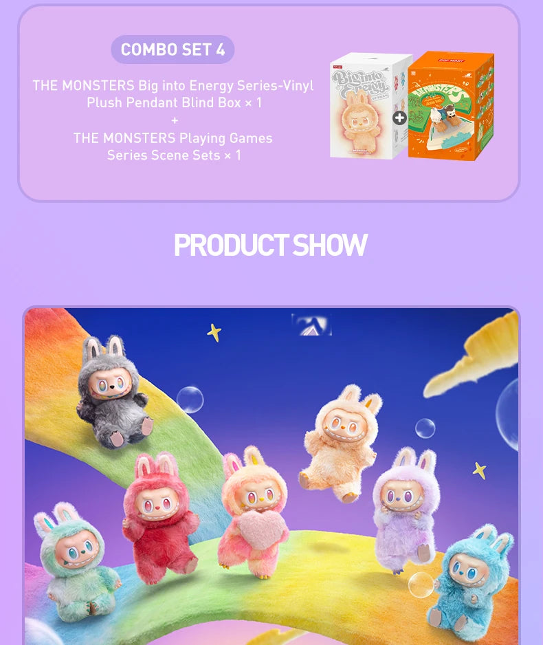 “POP MART Labubu The Monsters – Big into Energy Series | Mystery Box Anime Vinyl Plush Pendant Toy” - HMsmart.shop