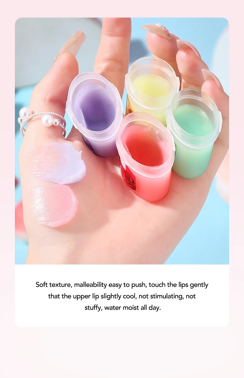 HMsmart® Fruit Lip Balm Set | Moisturizing Lip Mask for Dry, Cracked Lips - HMsmart