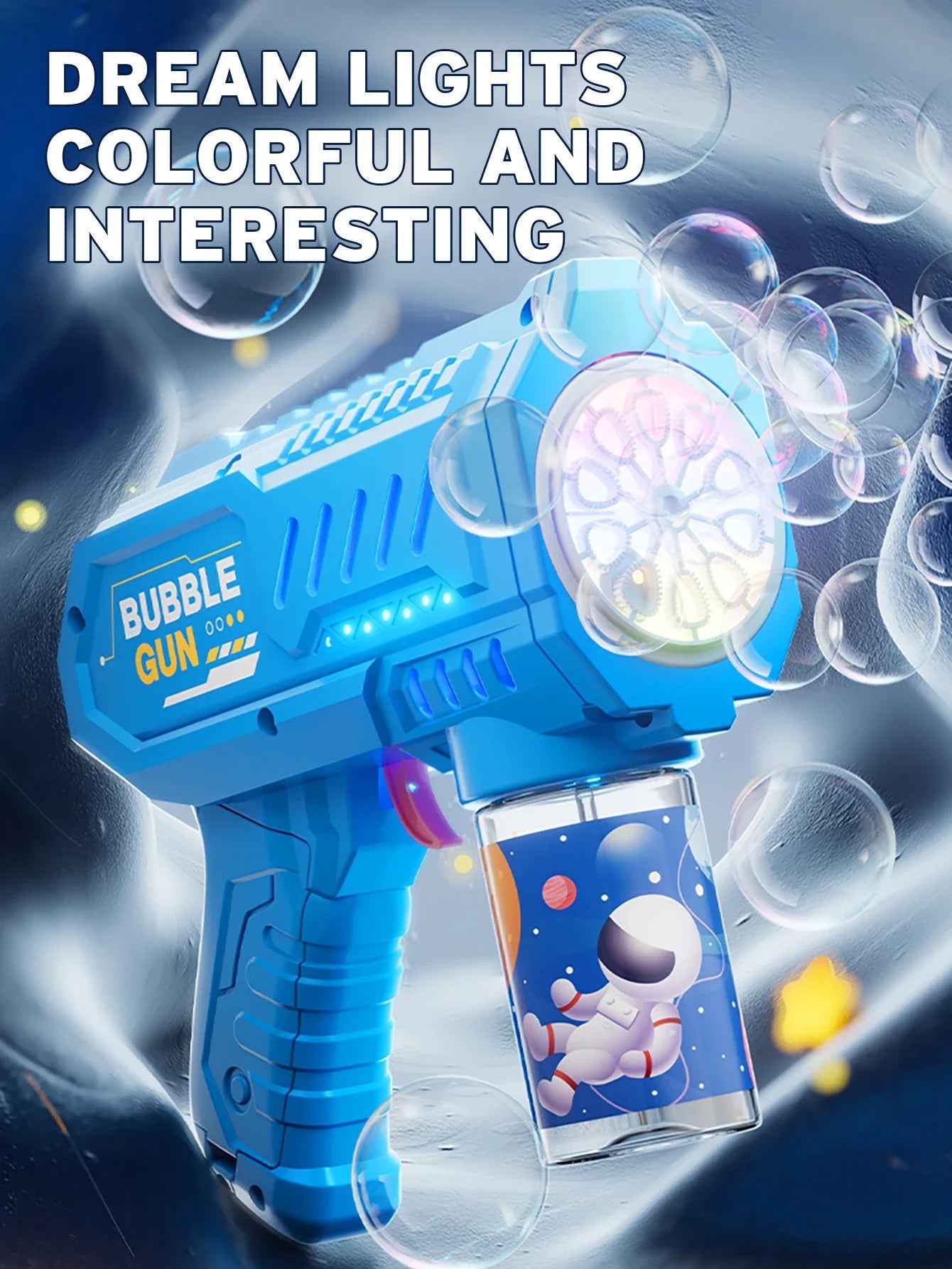 Fully Automatic Bubble Gun | Rocket Bubble Machine - HMsmart.shop