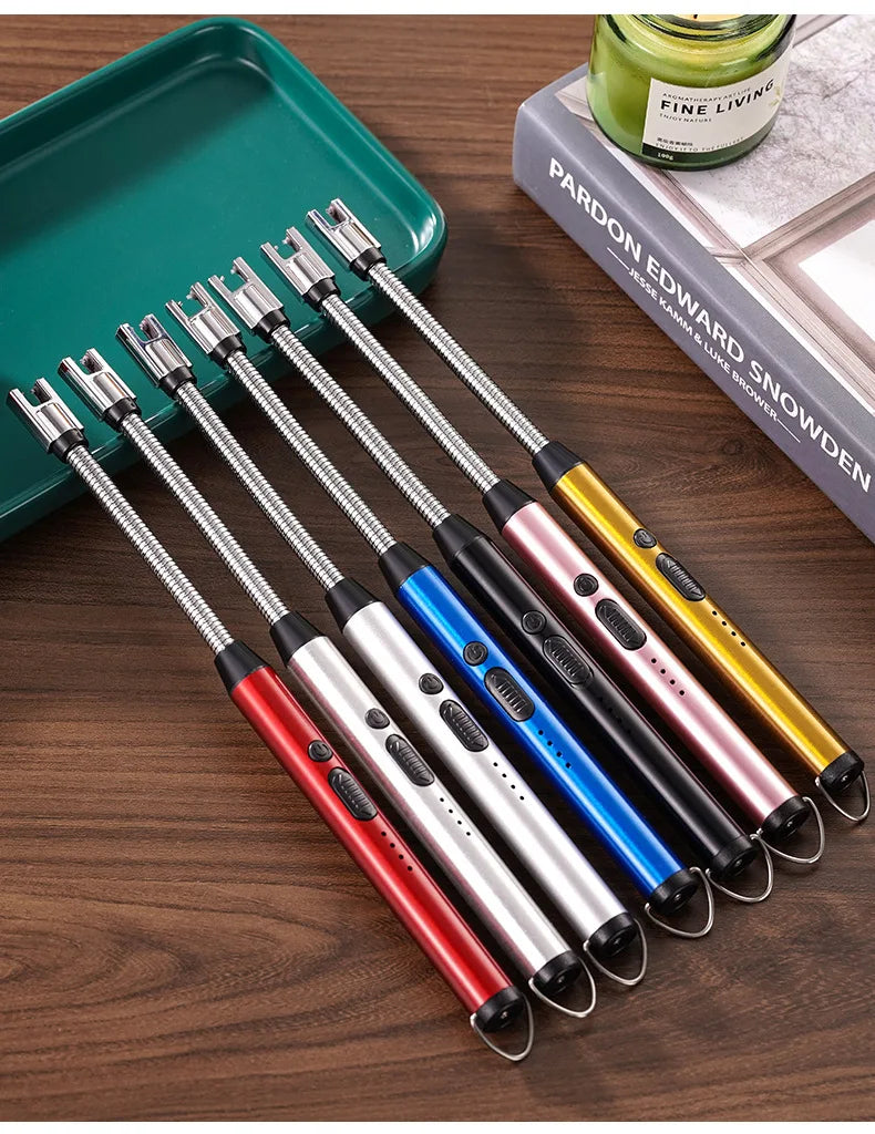 HMsmart® USB‑C Plasma Arc Lighter | Windproof Electric Rechargeable Lighter for BBQ, Candles & Stove - HMsmart