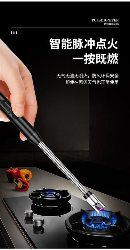 HMsmart® USB‑C Plasma Arc Lighter | Windproof Electric Rechargeable Lighter for BBQ, Candles & Stove - HMsmart