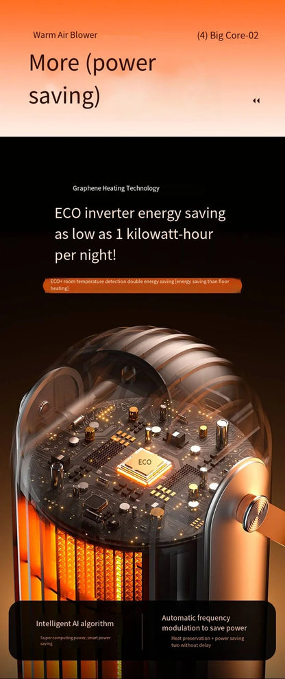 HMsmart® Handy Heater in Pakistan | Mini Electric Fan Heater - HMsmart