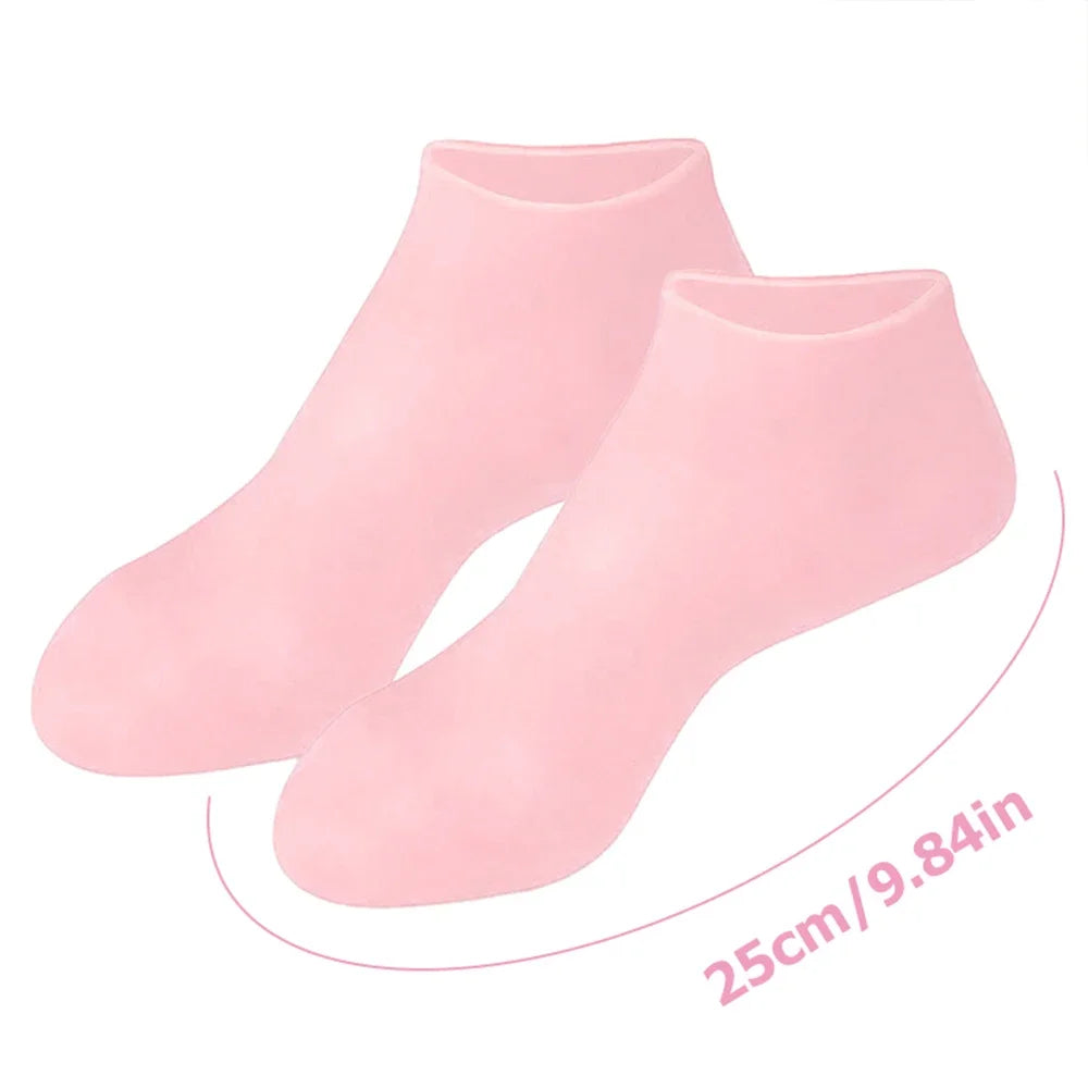 HMsmart® Silicone Moisturizing Gel Sock 1 Pair| Silicone Moisturizing Gel Gloves best Quality