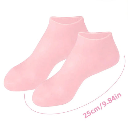 HMsmart® Silicone Moisturizing Gel Sock 1 Pair| Silicone Moisturizing Gel Gloves best Quality