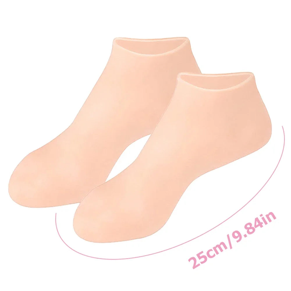 HMsmart® Silicone Moisturizing Gel Sock 1 Pair| Silicone Moisturizing Gel Gloves best Quality