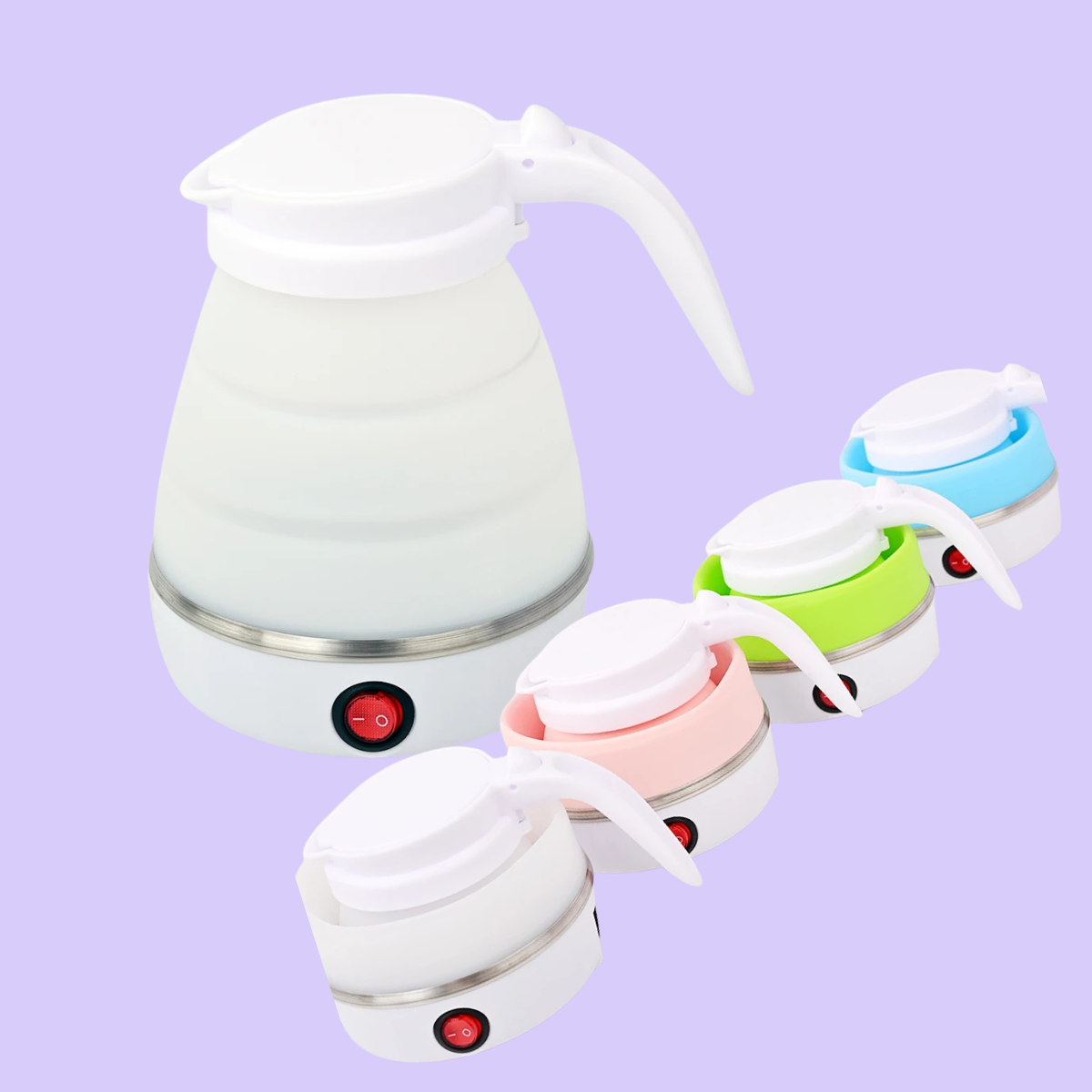 HMsmart® 1L Foldable Travel Electric Kettle | Portable 600W Smart Kettle for Tea & Coffee - HMsmart