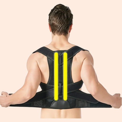 HMsmart®Metal Back Brace for Posture | Adjustable Women’s Back & Shoulder Support Belt | Neck & Spine Posture Corrector - HMsmart