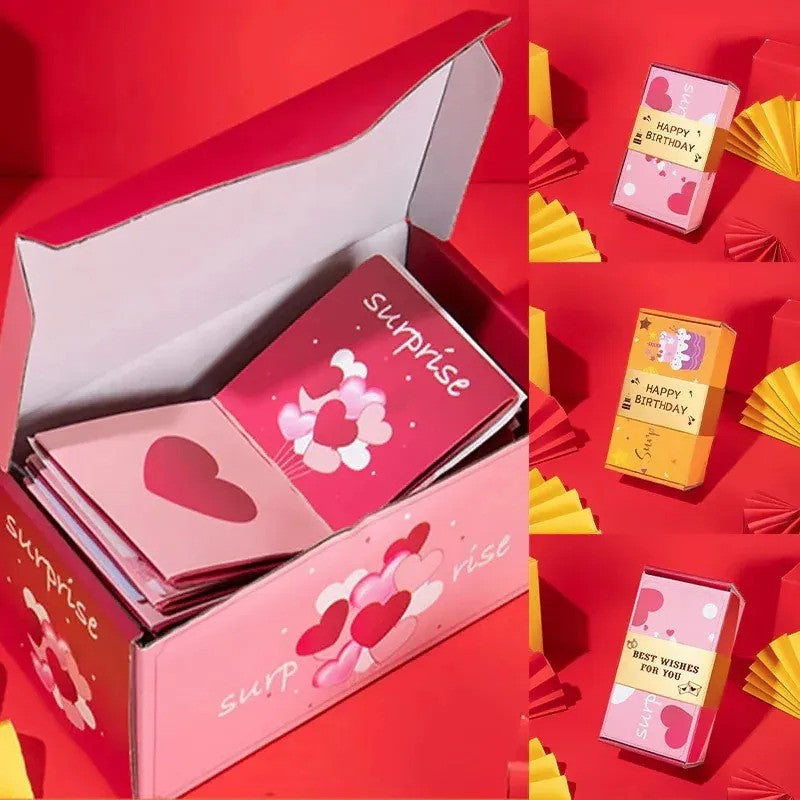 OneVender®Surprise Flying Gift Box with Explosion Cards | Unique Personalized Gift - OneVender