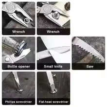 Pocket-Size Stainless Steel Multi-Tool | Mini Peeler, Knife, Key chain & Screwdriver - HMsmart.shop
