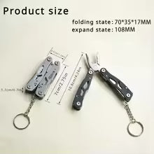 Pocket-Size Stainless Steel Multi-Tool | Mini Peeler, Knife, Key chain & Screwdriver - HMsmart.shop