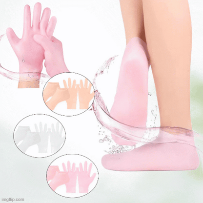 HMsmart® Silicone Moisturizing Gel Sock 1 Pair| Silicone Moisturizing Gel Gloves best Quality